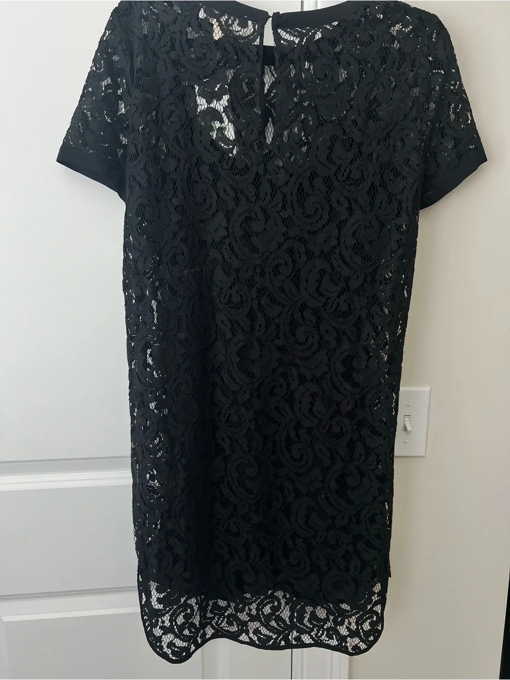 Michael Kors Black Lace Shift Dress